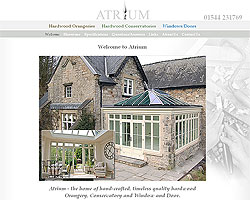 Screenshot of Atrium Conservatories [click to enlarge]